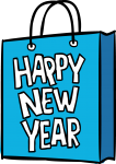 New Year freehand drawings