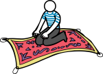 Magic Carpet freehand drawings