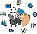 Project Management freehand drawings