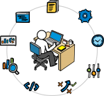 Project Management freehand drawings